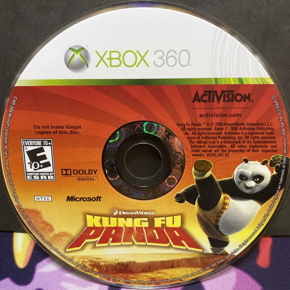 Kung Fu Panda (Microsoft Xbox 360, 2008) DISC ONLY